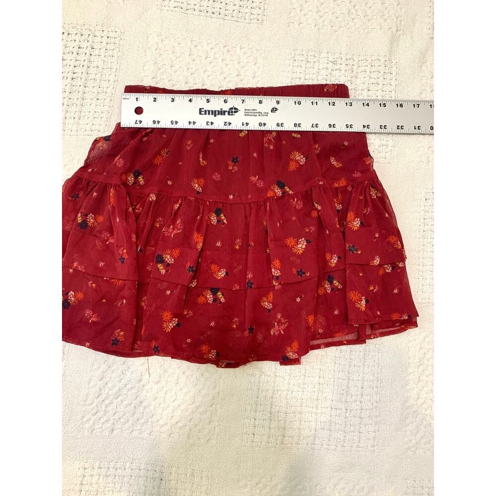 Free People XS "From the Valley" tiered ruffle mini skirt SK2 3368 - Picture 4 of 11